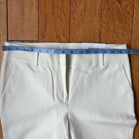 Ann Taylor Women’s Winter White Straight-Leg Ankle Pants Size 4 NWT - Picture 3 of 6